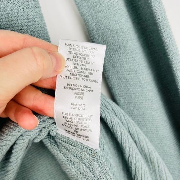 Free People V-Neck Criss Cross Side Slits Pullover Knit Tunic - Picture 6 of 7